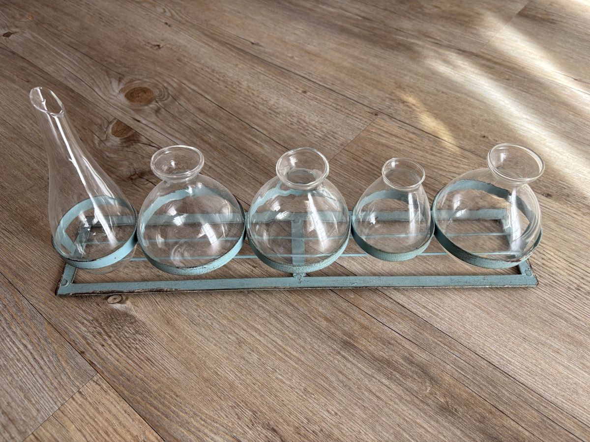 Vasi & Recipienti: Déco Vintage - support et 5 vases en verre – Usato da Zweisimmen venduto da Domii 4