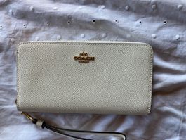 Neues Original Coach Portemonnaie, weiss mit Etikette