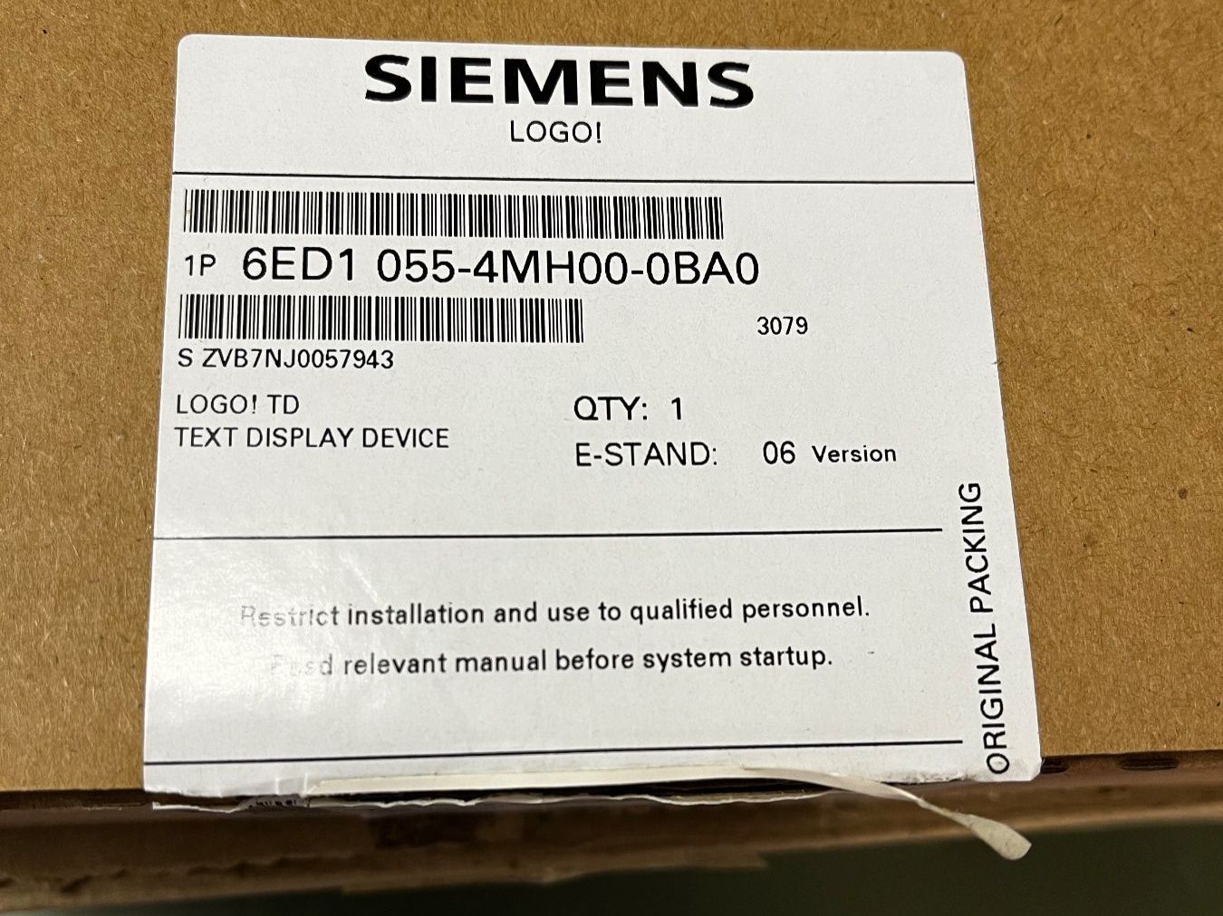 Siemens Componenti elettronici: Siemens LOGO! TD Text Display – Nuovo e nell'imballaggio originale da Biel/Bienne venduto da Daenu21 1