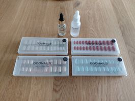 Doonails Soft Gel press ons mit Remover- und Nagelöl