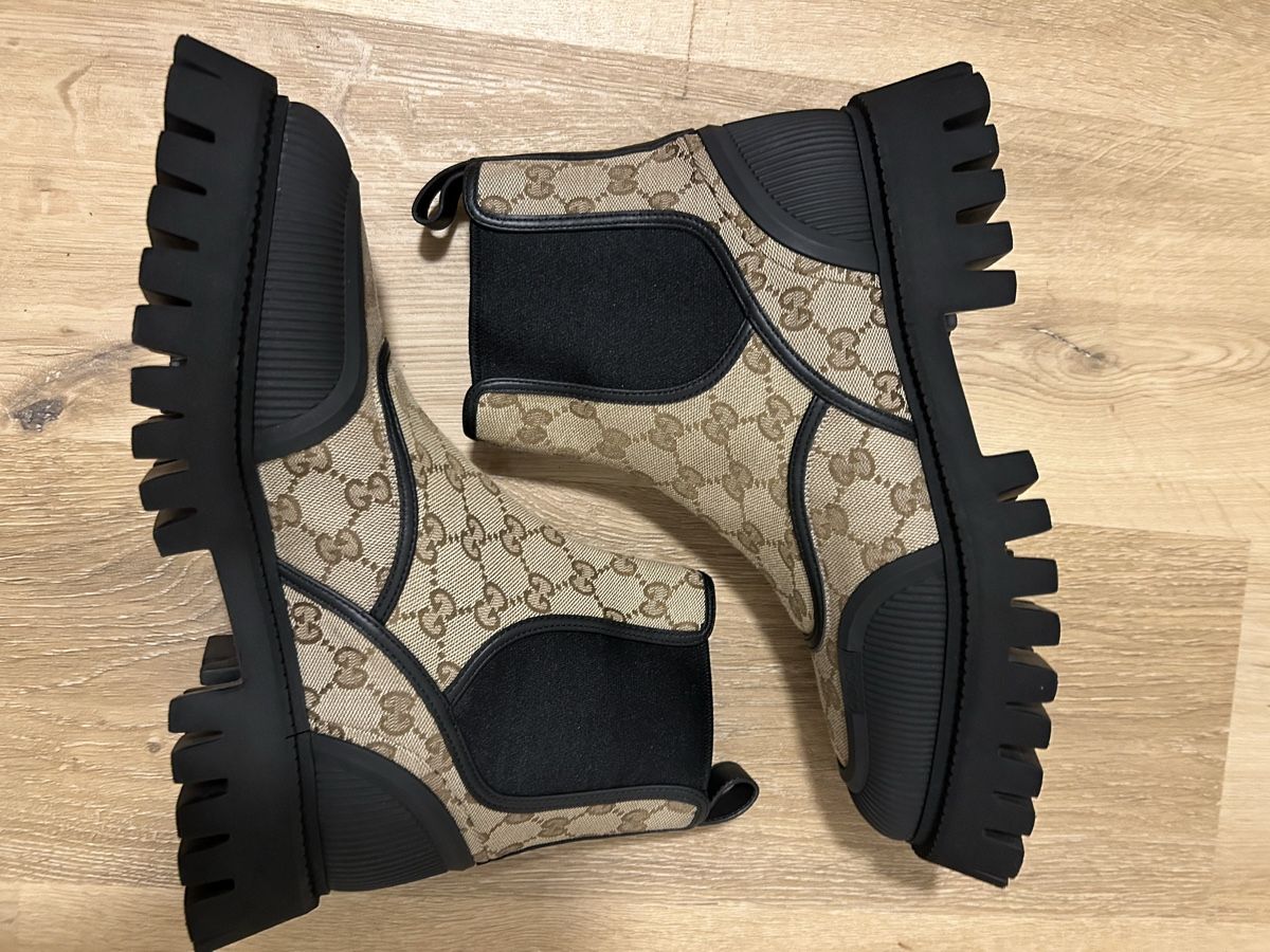 Gucci Herrenschuhe: NEW GUCCI Original Gucci Ankle Boots GG – Neu und originalverpackt aus Zürich von sel_tvq7 1