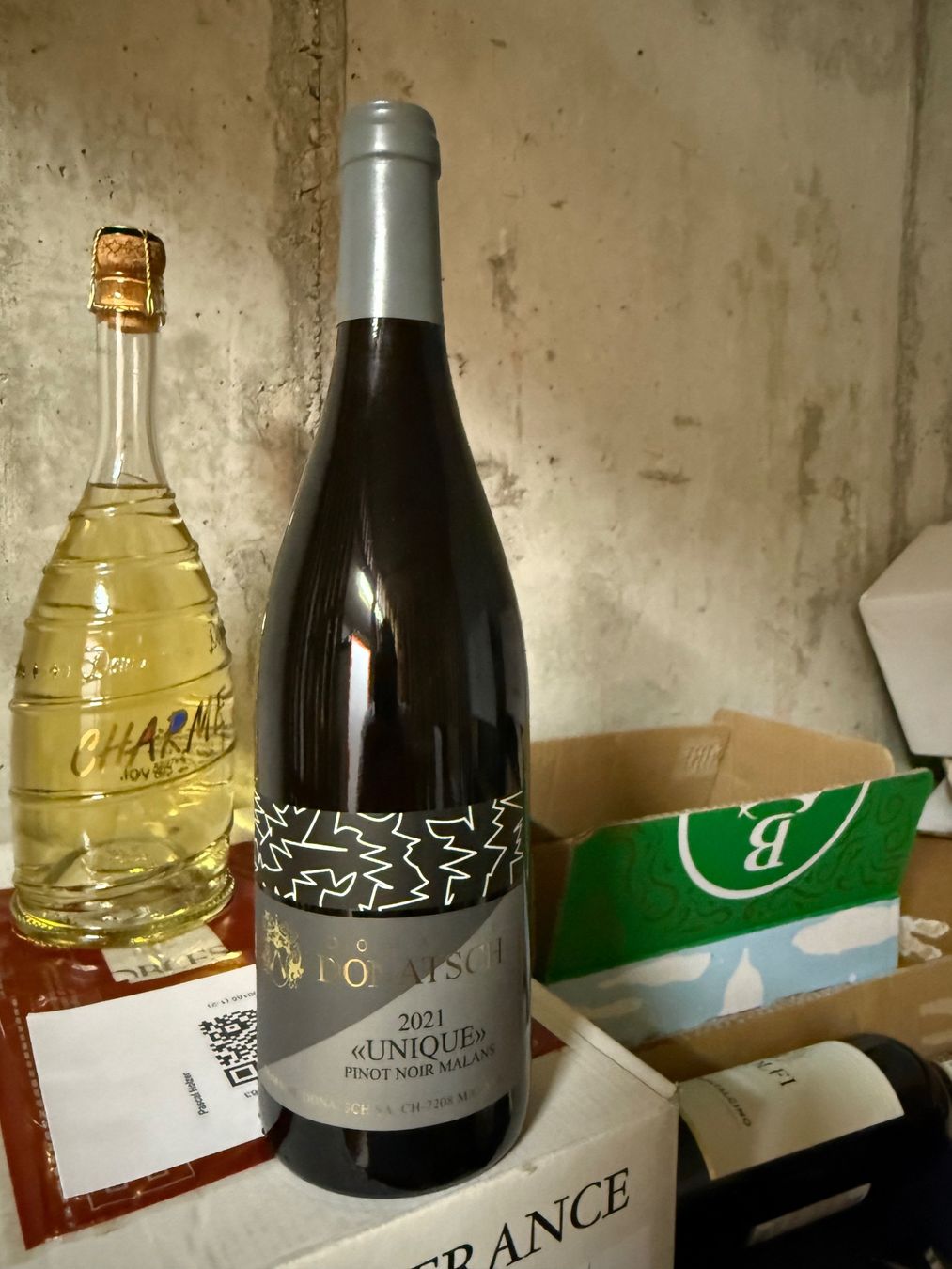 Donatsch Wein: 1 Fl. Pinot Noir Donatsch Unique 2021 – Neu und originalverpackt aus Oberentfelden von Swissair72