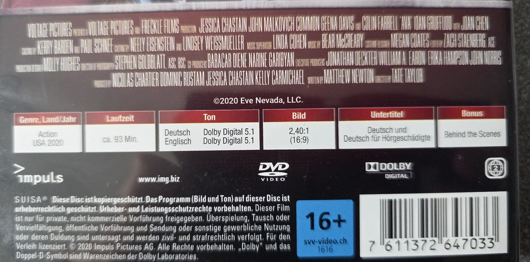 Tutti i DVDs: DVD Code Ava / John Malkovich – Usato da Oetwil am See venduto da fineli2 1