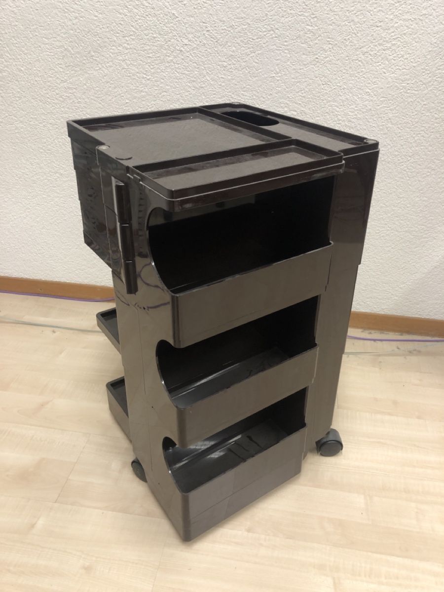 Banconi: Schwarzer Rollboy Rollcontainer Joe Colombo – Usato da Schüpfen venduto da Roemu75 4
