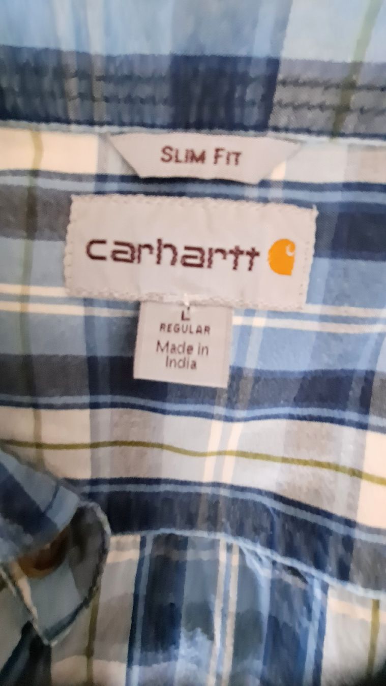 Camicie: Carharrt Herren Hemd Gr. L – Usato da Liestal venduto da Mas-Y-Mas 1