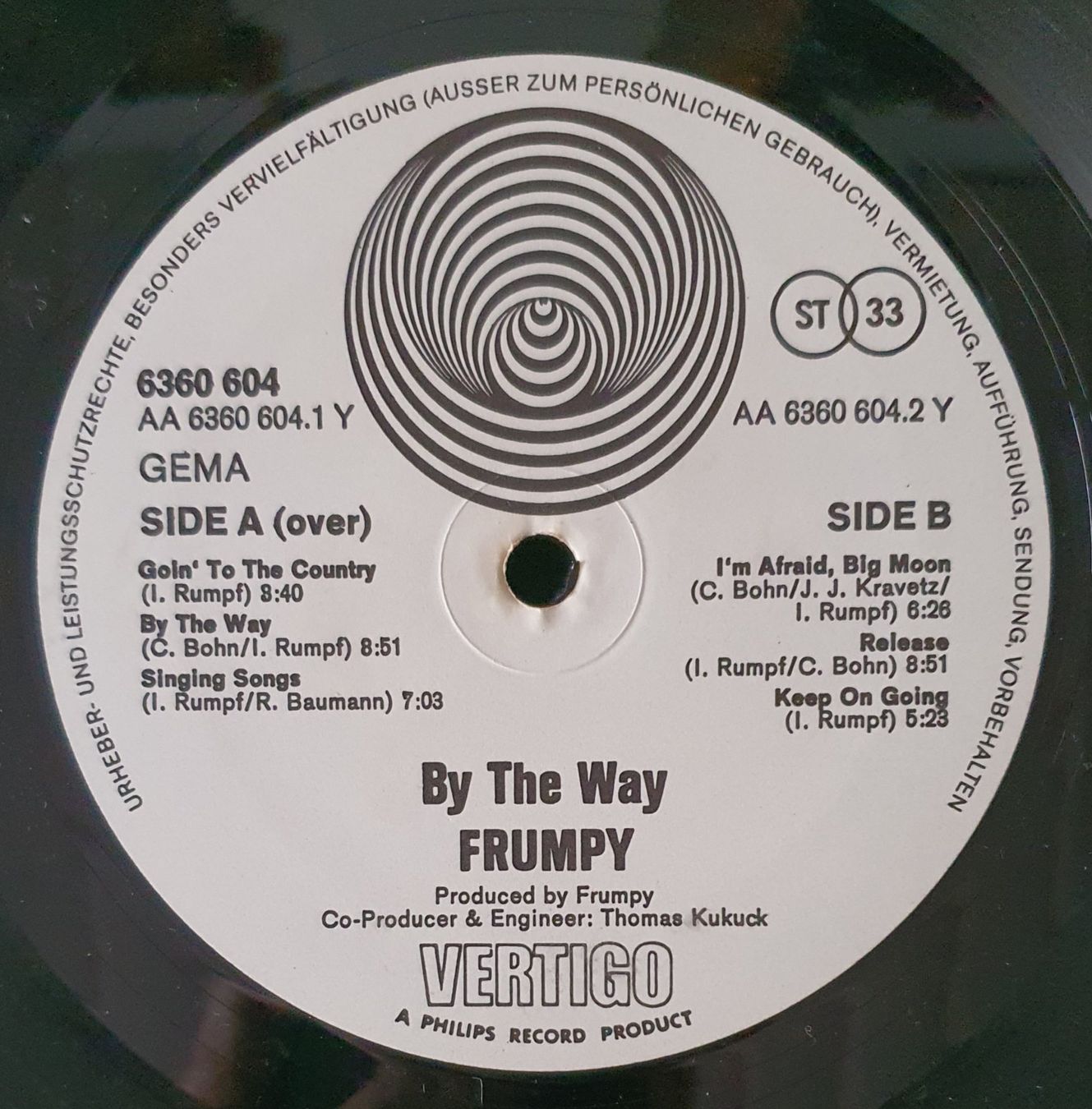 Dischi in vinile: Frumpy - By the way - LP Vinyl 1973 / 410 – Usato da Grenchen venduto da sale.manager 4
