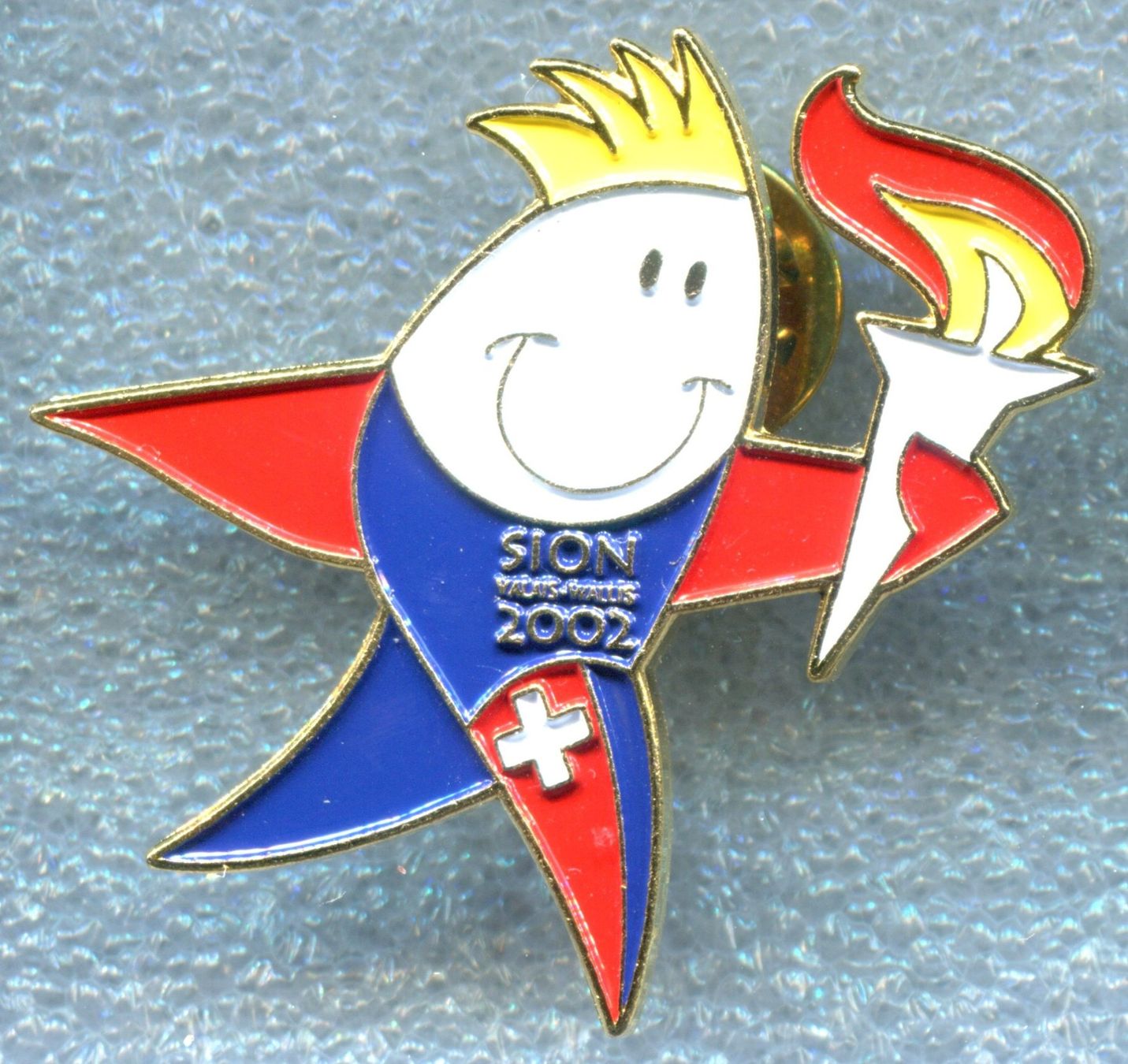 Plaketten & Abzeichen: SION 2002 Maskottchen – Gebraucht aus Winterthur von Sammleroase