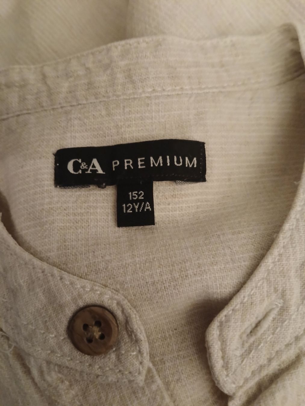 Hemden, T-Shirts & Polos: C&A Premium Leinenhemd kurzarm beige Grösse 152 – Gebraucht aus Rapperswil SG von bea_rn62 2