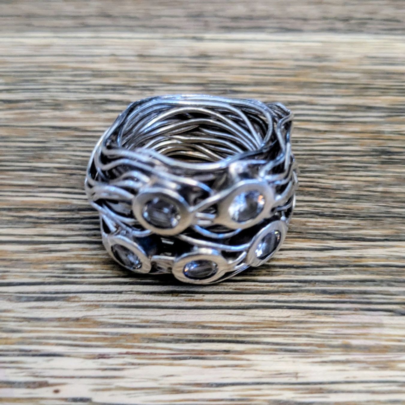 Ringe: Silberring mit Zirkonia 925 – Gebraucht aus St. Gallen von Jasik1