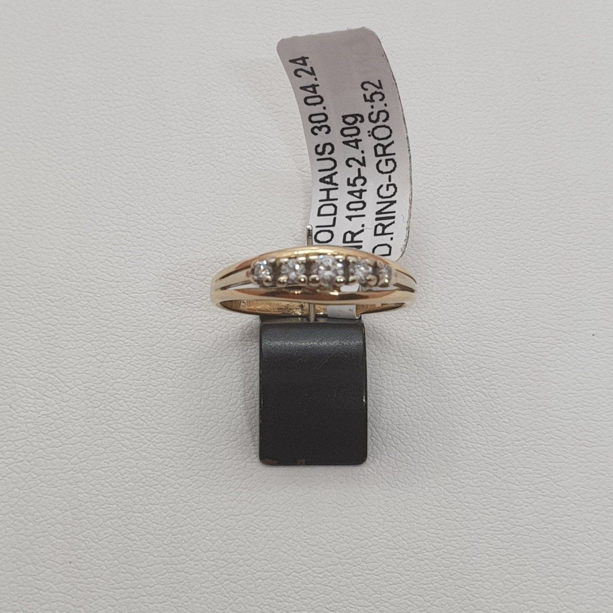 Anelli: Echt 18K Gold - Diamant Ring – Usato da Luzern venduto da Luzern-Goldhaus