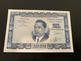 1000 pesetas 1969 bankfrisch