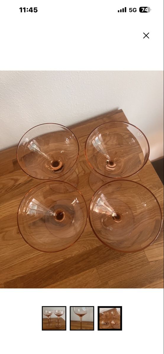 Verres: Champagnergläser Rosa  – D'occasion à Aarberg par steinertatjana 2