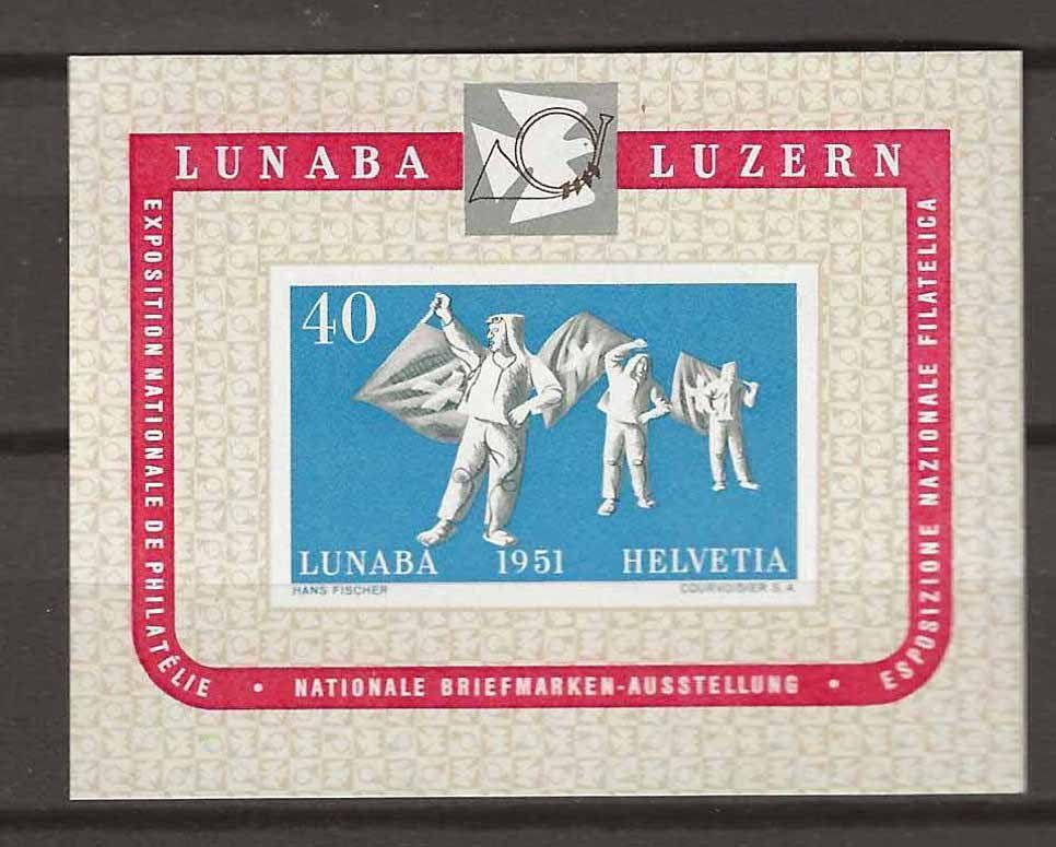 Alle Briefmarken: CHW32 - Bloc Lunaba ** – Gebraucht aus Trélex von Phil_Albert