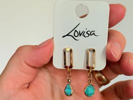 Boucles d'oreilles Lovisa bleues neuves