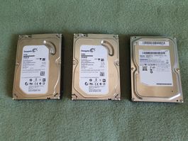 4.5TB (2TB+2TB+500GB) 3.5" HDD Festplatte Seagate/Samsung