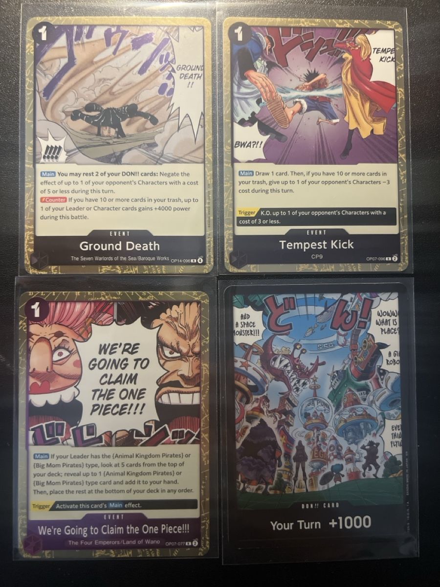 Carte collezionabili: One Piece 4 Karten Lot 21 – Nuovo (secondo la descrizione) da Goldach venduto da Milosg3