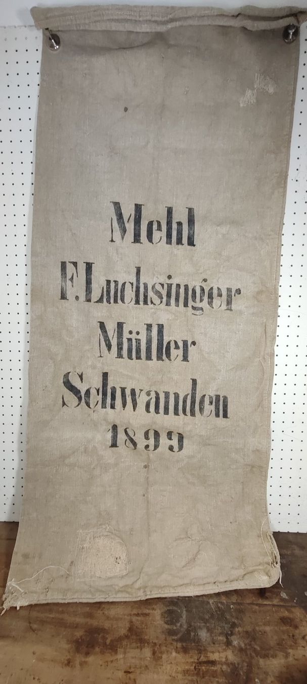 Guinzagli & Collari: Wunderschöner alter Leinensack aus nr 4 1899 – Usato da Gelterkinden venduto da MYSTOREFORYOU4460