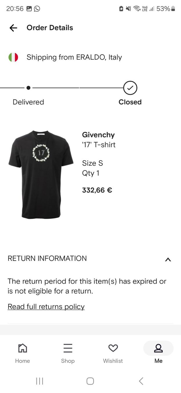 Givenchy T-shirt: Givenchy T-shirt – Nuovo (secondo la descrizione) da Grenchen venduto da Lucifero17 4
