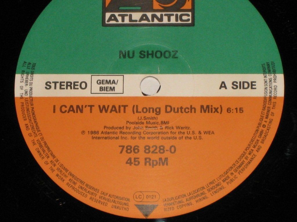 Dischi in vinile: MAXI - NU SHOOZ - I CAN'T WAIT – Usato da Steckborn venduto da Quo7 1
