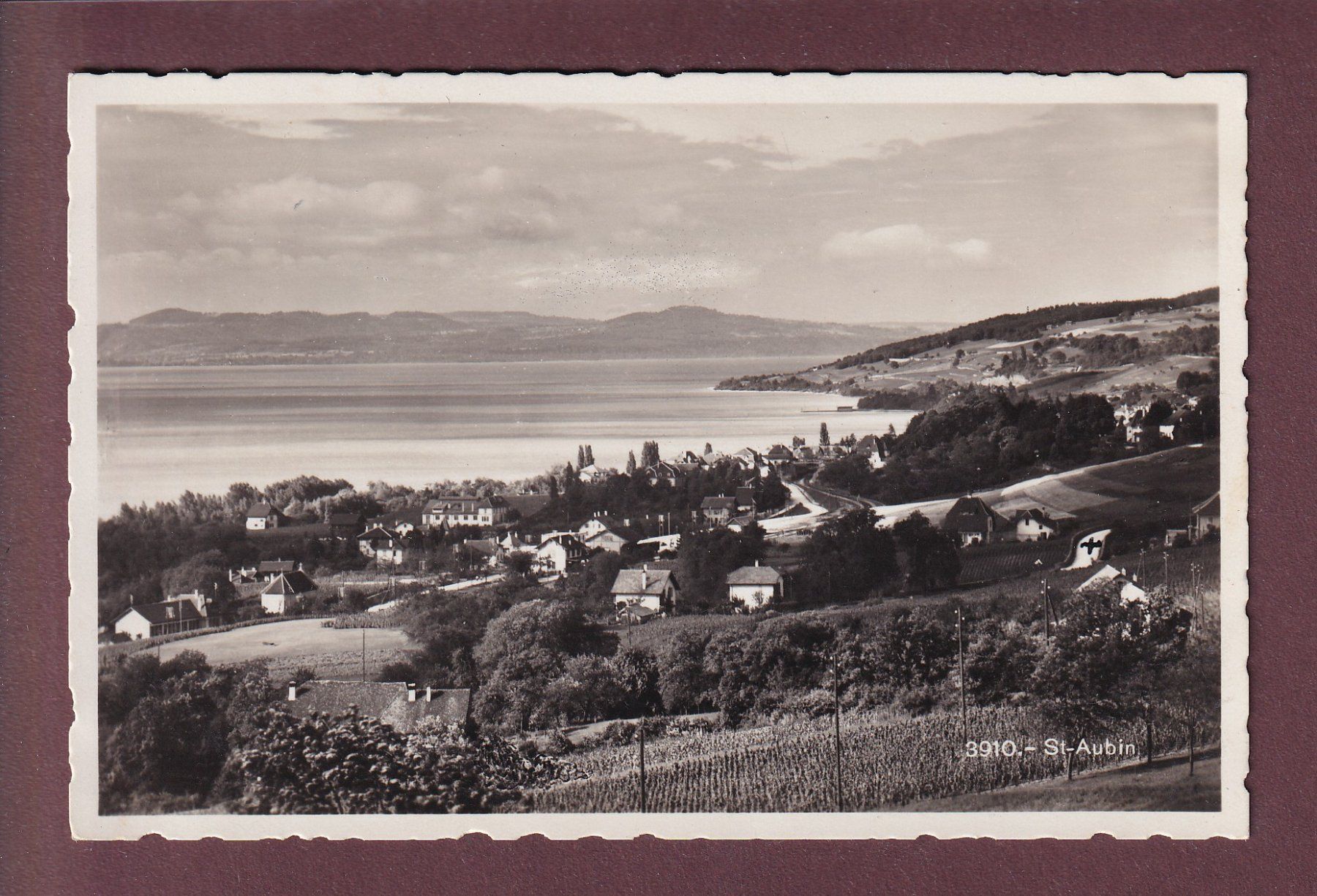 Ansichtskarten: ST. AUBIN - 1935 – Gebraucht aus Pully von nicecards