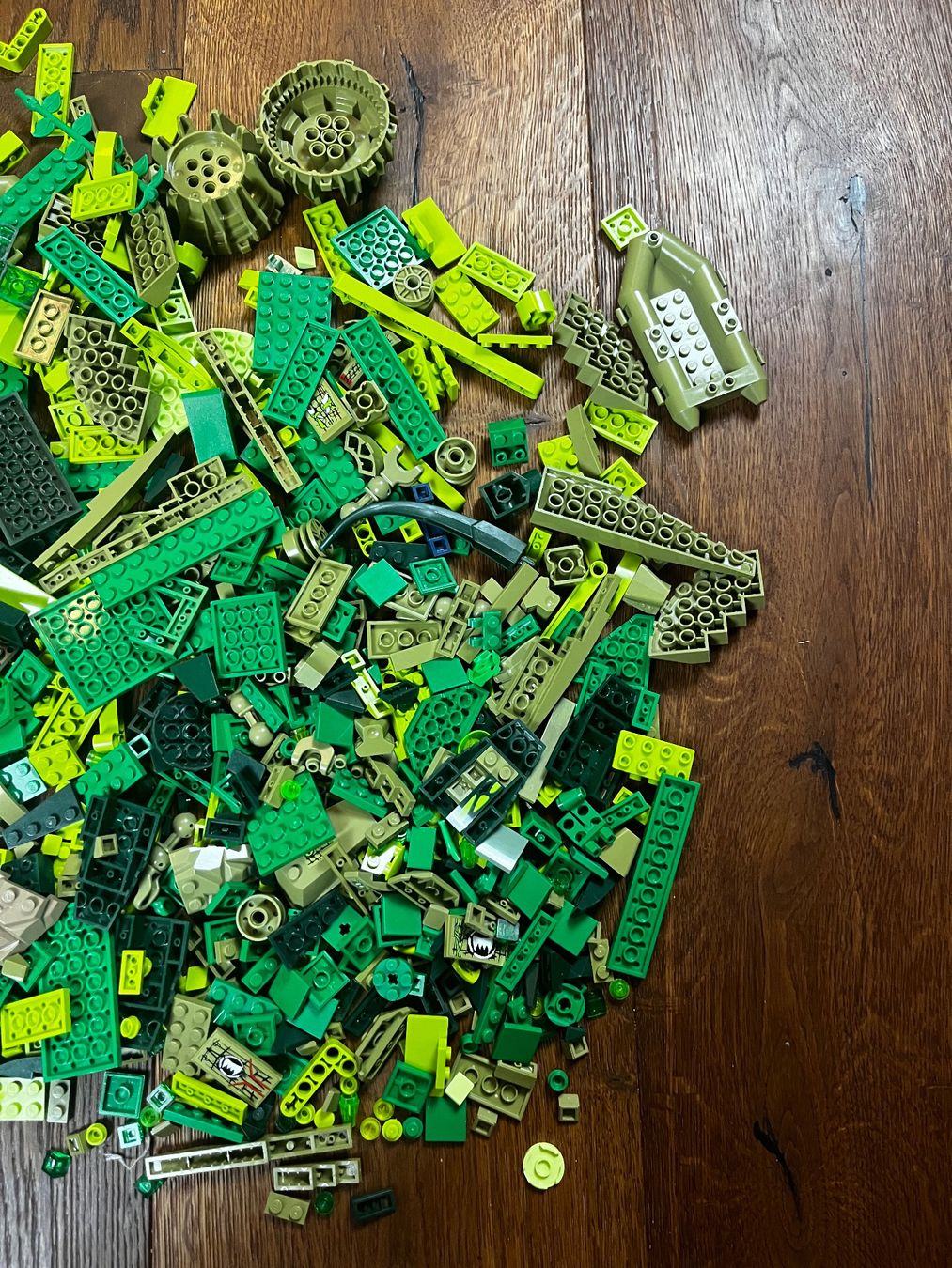 Lego Giocattoli: Lego diverse hell und dunkel grüne Teile – Usato da lindau venduto da Technick 1