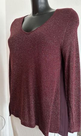 TOP Gr M / 38 GRAIN DE MALICE Bluse Tunika festlich