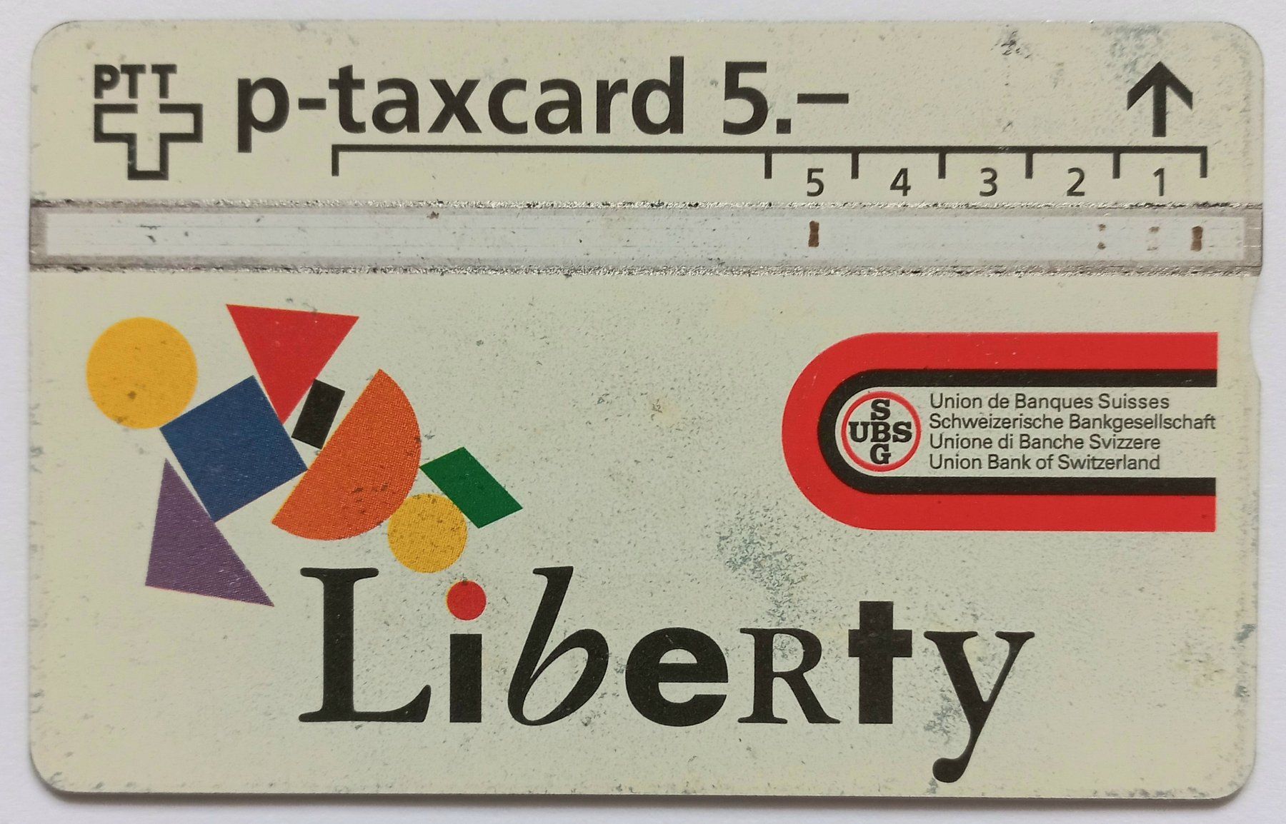 Swisscom Telefon- & Taxkarten: Taxcard - UBS Liberty-Line - CH – Gebraucht aus Niederuzwil von lubimaja