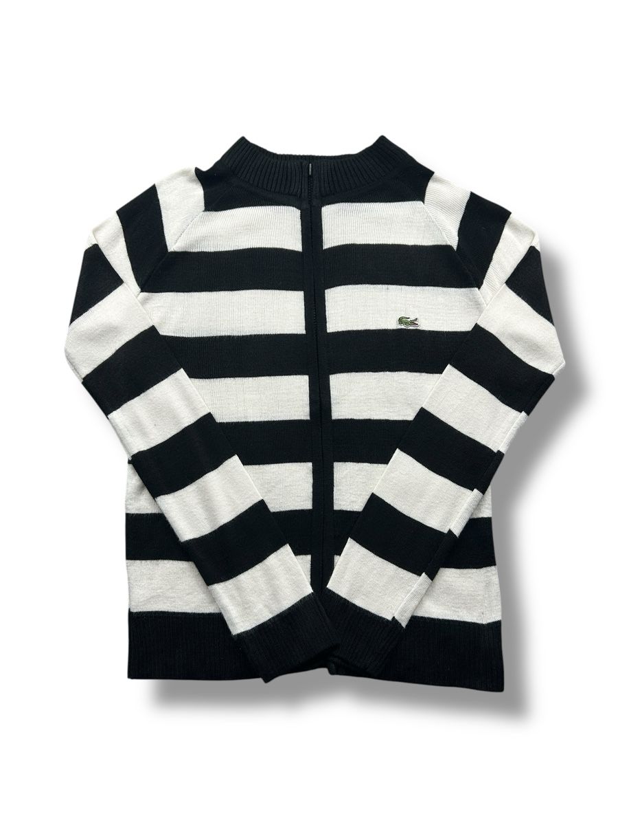 Lacoste Jacken: Veste Full zip Lacoste rayée Noir et Blanc - Taille M – Neu (gemäss Beschreibung) aus Hauterive NE von Leo_o 1