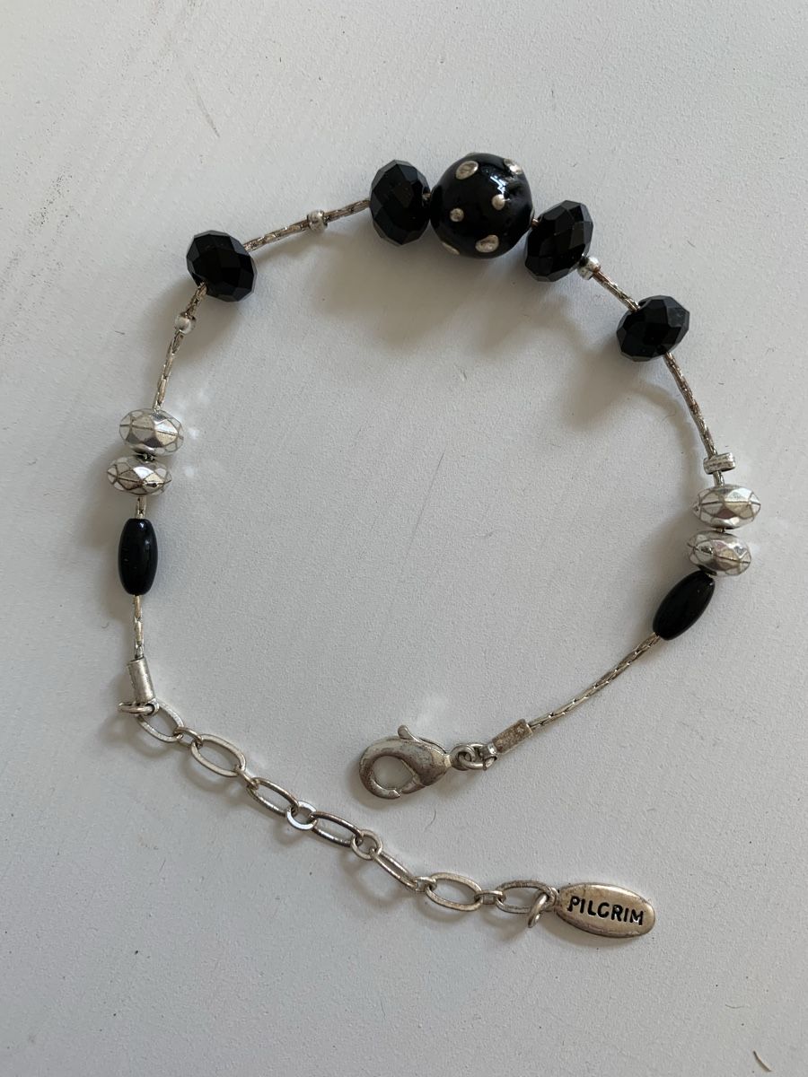 Bracciali & Braccialetti: Pilgrim Armband, Schwarz/Silber – Usato da Basel venduto da MEA1234