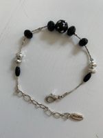 Pilgrim Armband, Schwarz/Silber