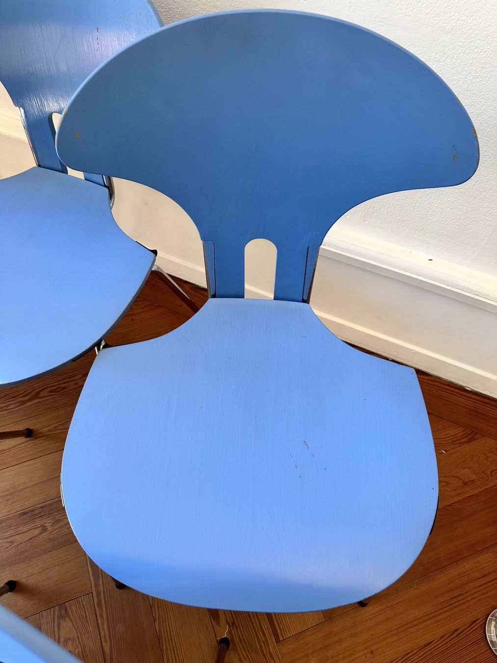 Stühle: Ensemble de 5 chaises vintage teck, Randers, Danois – Gebraucht aus Lausanne von jul_v9ht 5