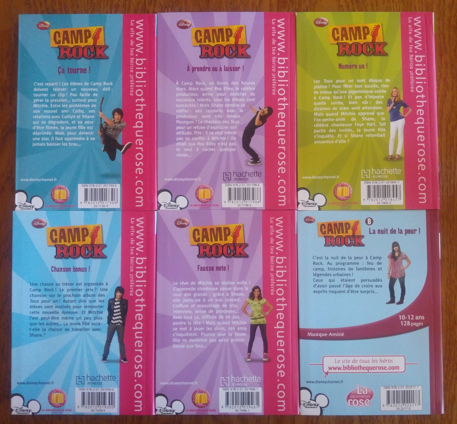 Libri: 6 livres Camp Rock – Nuovo (secondo la descrizione) da Fribourg venduto da Alexia90 1