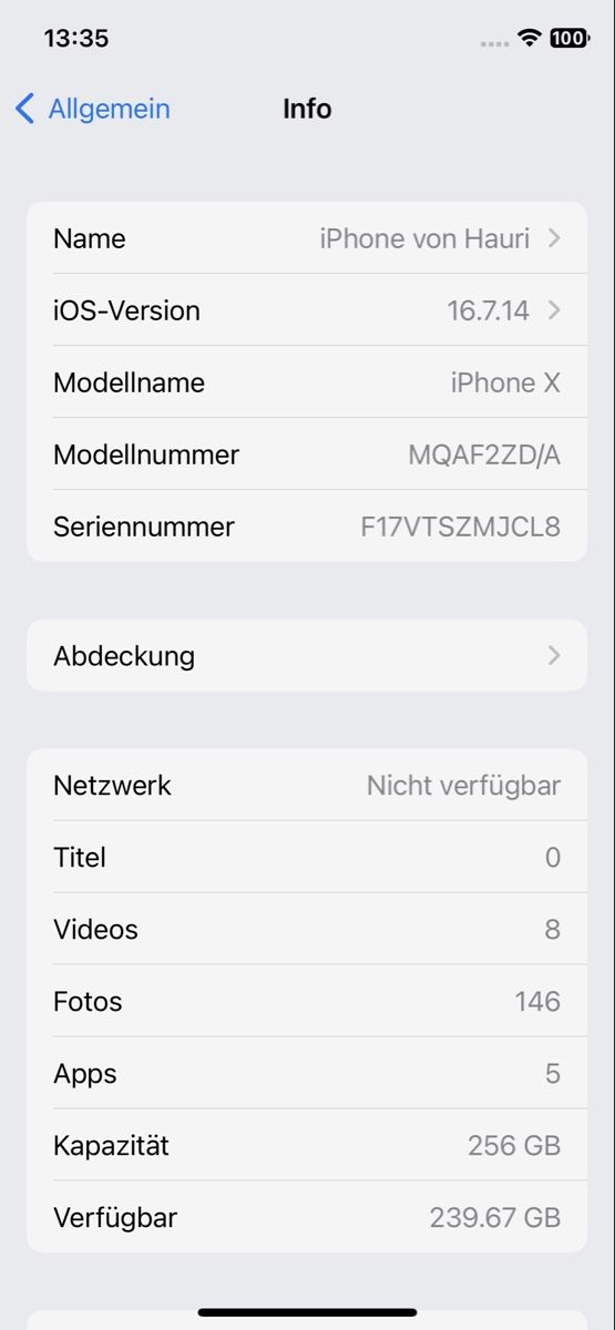 Apple Telefoni cellulari / Smartphones: IPhone 10 in Top Zustand – Usato da Rorschacherberg venduto da Hauri67 2