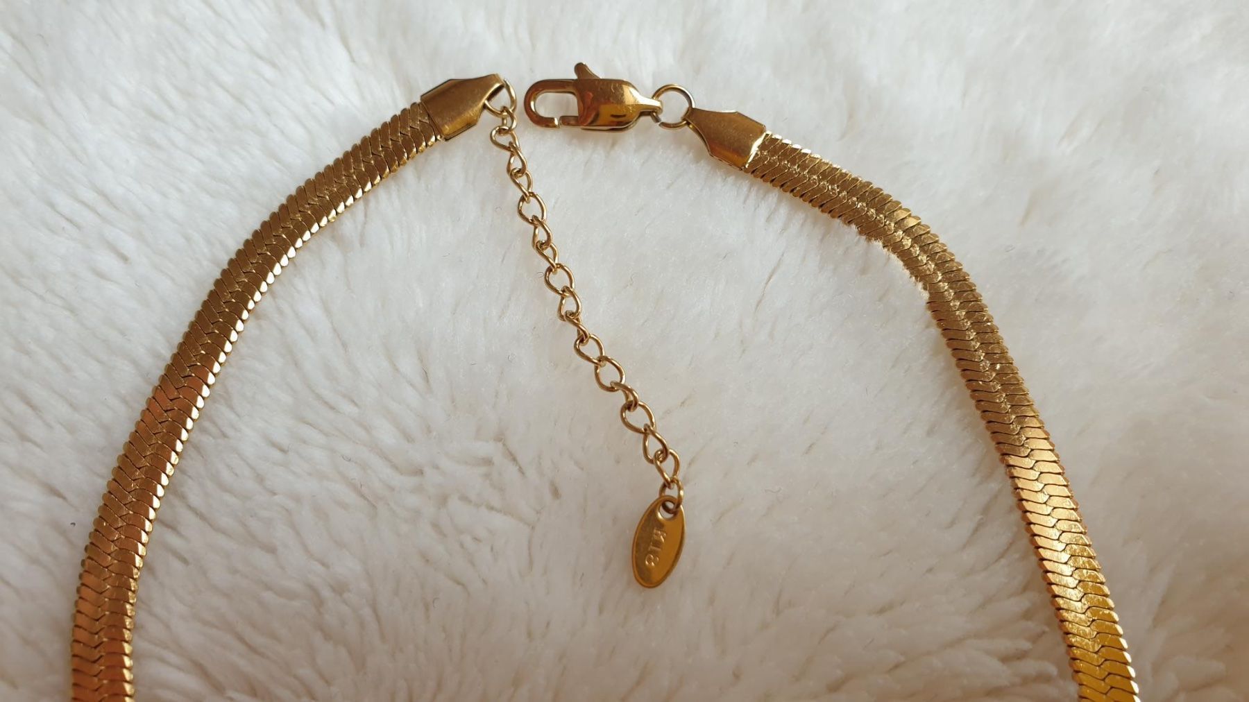 Catenine: Schlangenkette mit Kristallen // "Halsband" – Nuovo e nell'imballaggio originale da Würenlos venduto da JRP_71 3