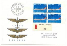 FDC: Pro Aero 1972 (Swssair)