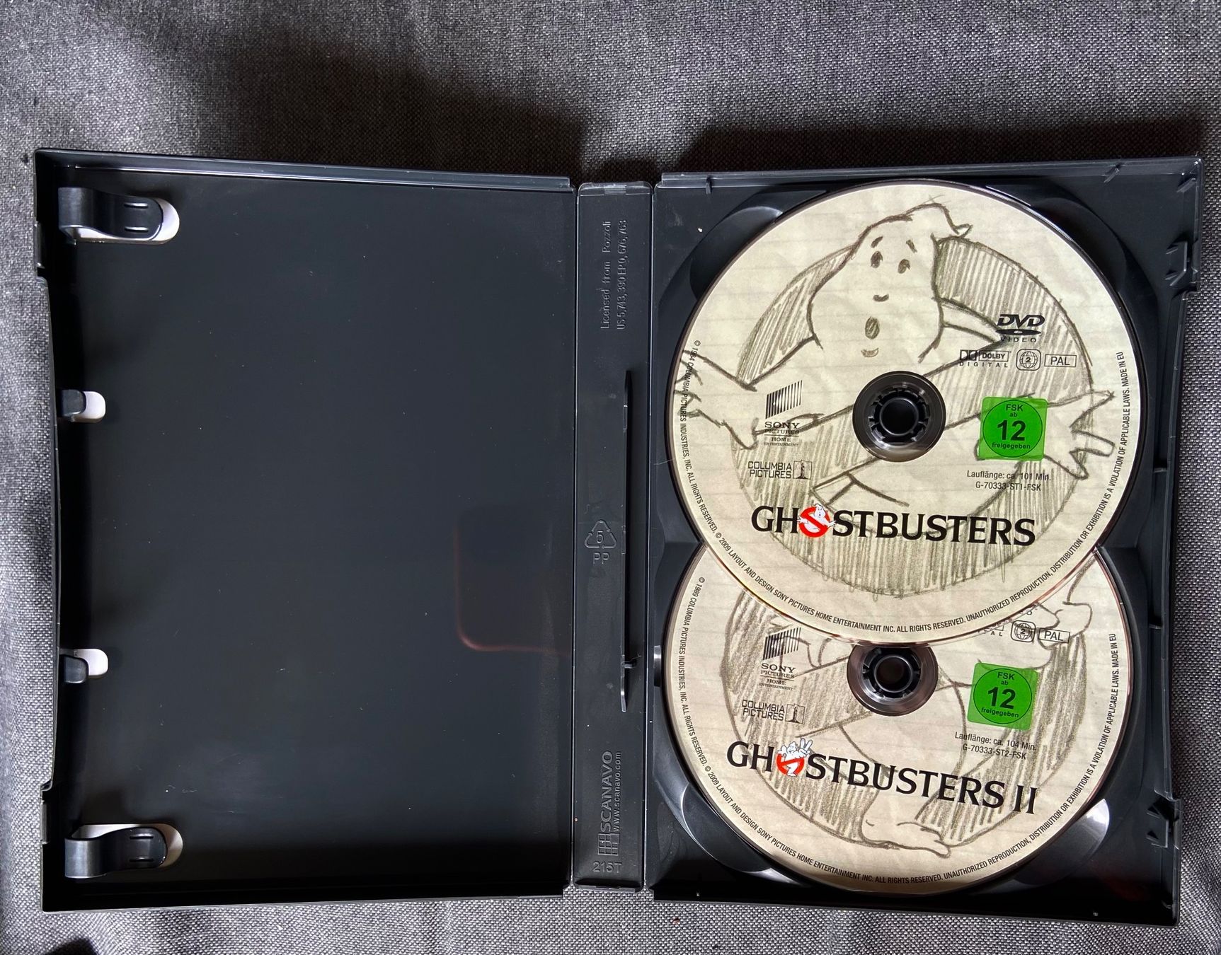 Alle DVDs: 2 DVDs GHOSTBUSTERS 1 & 2 • Dan Aykroyd - Bill Murray – Gebraucht aus Luzern von Lycka 2