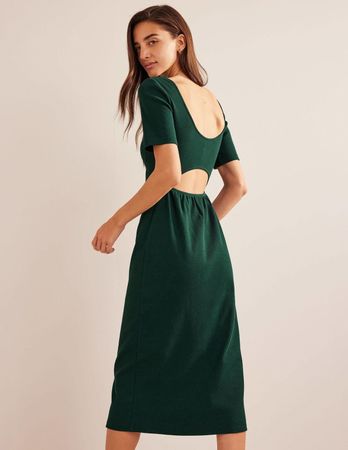Boden Rib-Kleid mit Rückenausschnitt / Cut-out – Wie neu