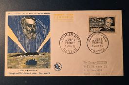 FDC Jules Verne 3. JUIN 55 Nantes / Frankreich Scott #770
