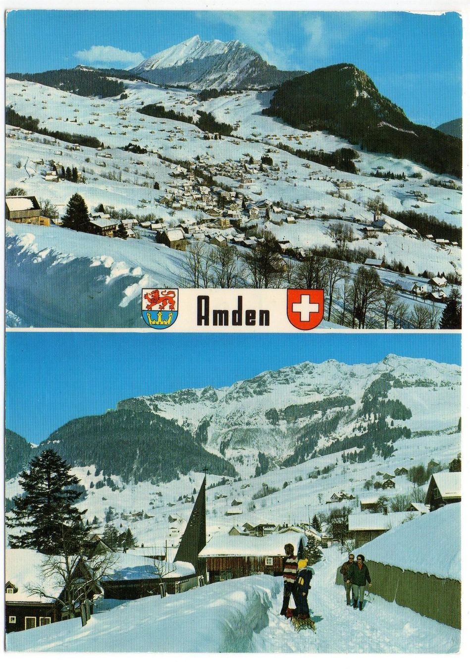 Cartes postales: AMDEN Kinder mit Schlitten – D'occasion à Jona par philajona