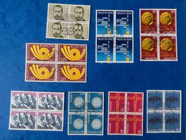 LOT Blocs de 4 oblitérés très proprement 1971-1979
