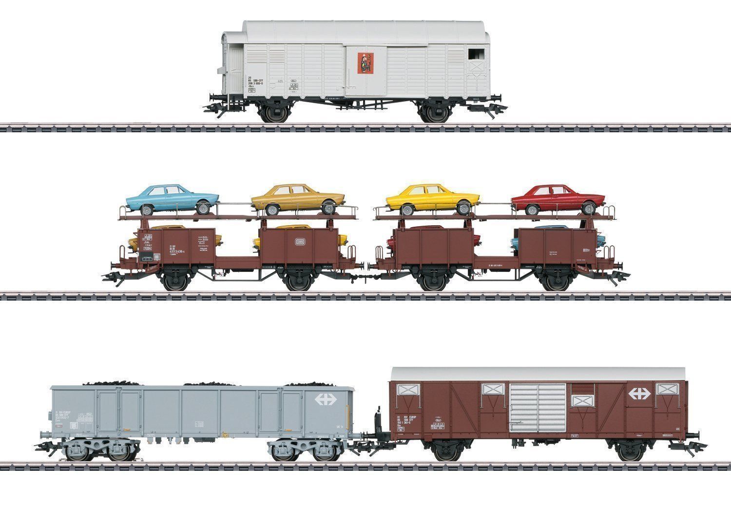 Märklin Modelleisenbahnen: Märklin 46567 - SBB-DB-Güterwagen-Set – Neu und originalverpackt aus Bubendorf von torina99