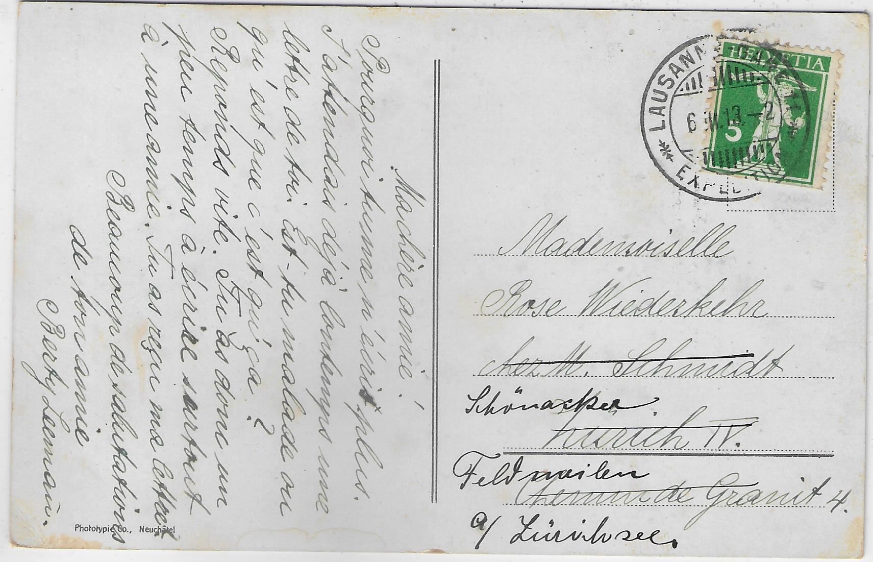 Cartes postales: Ouchy - Port et Debarcadere - Litho – D'occasion à Ettingen par Kartenplanet 1