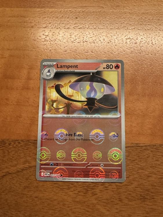 Pokemon WHT EN Lampent 017/086 Pokeball (Neu (gemäss Beschreibung)) in ...