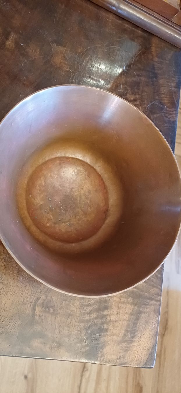 Ciotole: Schönes Kupfer Gefäß mit Deckel – Usato da Flawil venduto da Naphtali 1