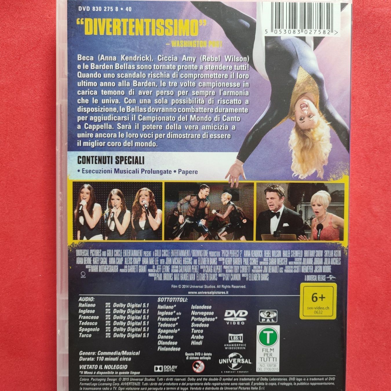 Alle DVDs: Pitch Perfect 2 - (ITALIANO) – Gebraucht aus Dübendorf von kb86_MOVIE 1
