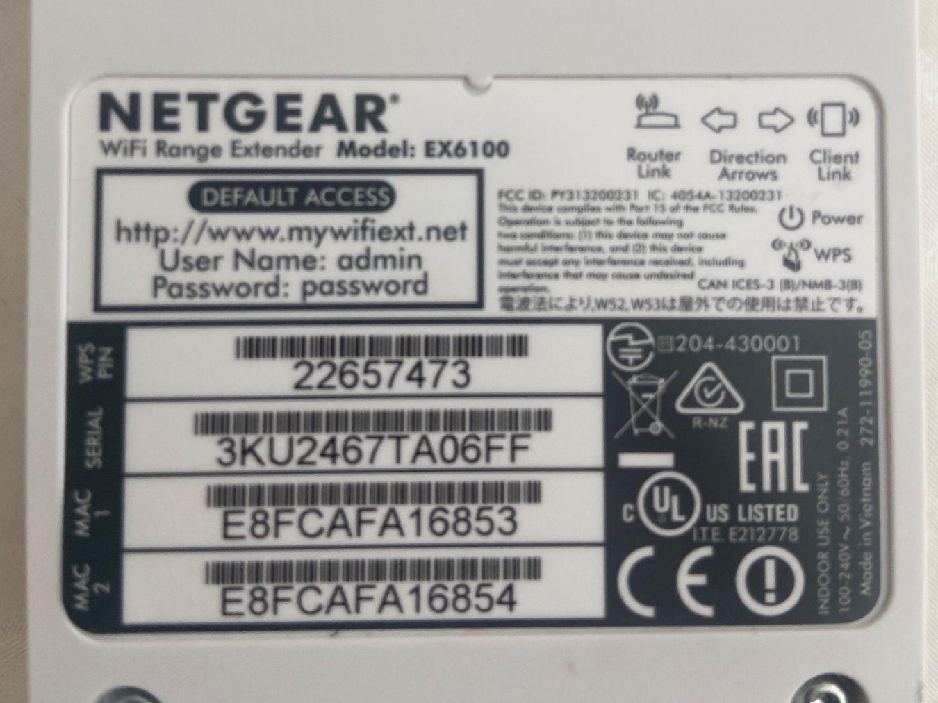 Amplificateurs: Netgear WiFi Range Extender EX6100 – D'occasion à Olten par Aaa24 1