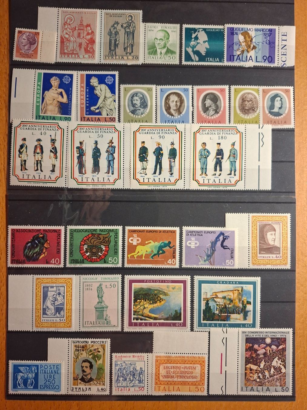 Tutti i francobolli: Italien** / Italie** 1974 – Nuovo (secondo la descrizione) da Confignon venduto da Alfda2000