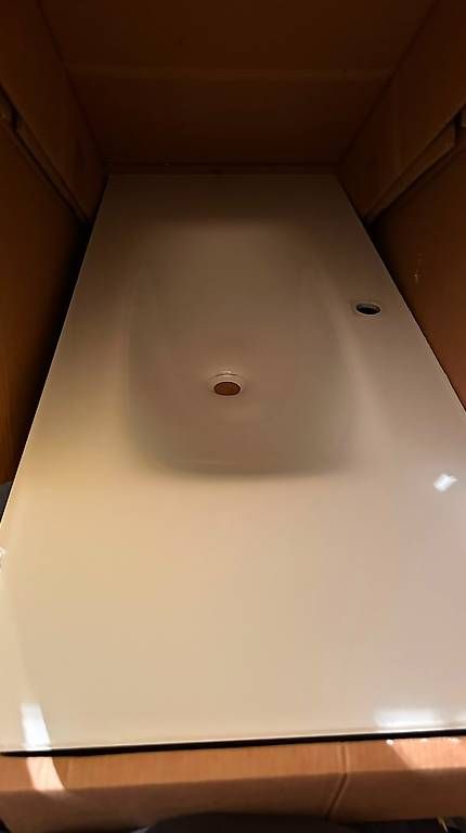 Lavabi & lavandini: Top vetro bianco mobile lavabo – Usato da Castagnola venduto da ste_w6fj 2