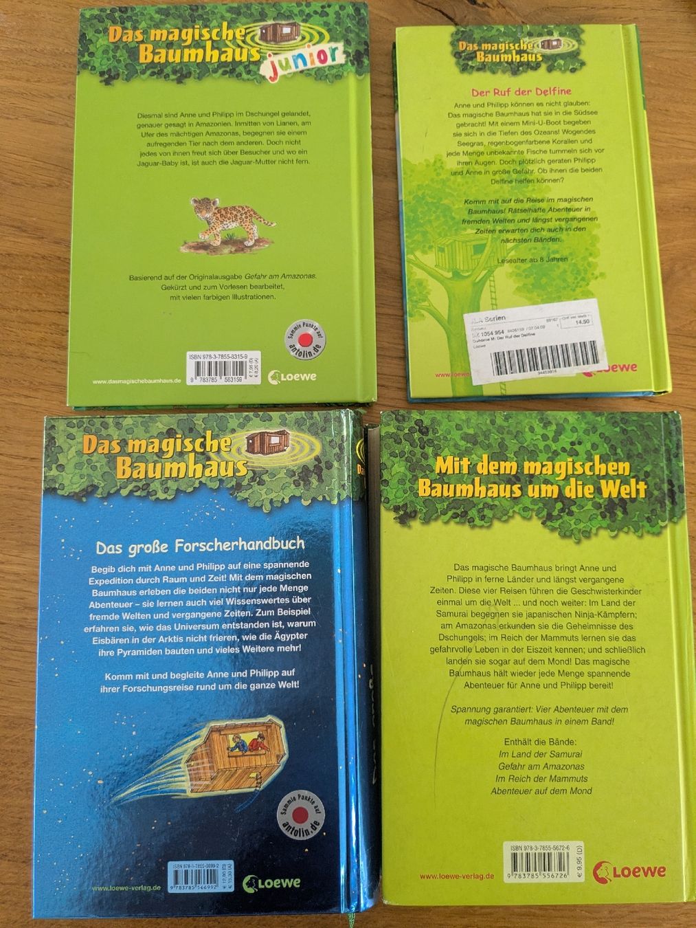 Libri: Das magische Baumhaus - vier Bücher  – Usato da Wohlen AG venduto da merkur0300 2