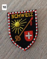 Badge , Patch, Aufnäher SCHWEIZ , Sonne/Skistock (10)